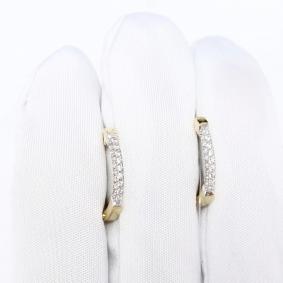 Серьги из лимонного золота Karatov Т94202В373 с фианитом Т94202В373 фото