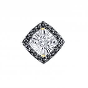 Подвеска из лимонного золота Karatov с танцующим бриллиантом и чёрным бриллиантом Т945635827-01 Т945635827-01 фото