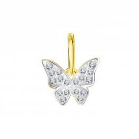 Подвеска из лимонного золота Karatov Т947035980 с фианитом Т947035980 фото