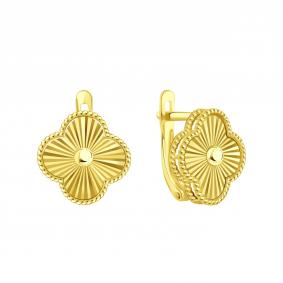 Серьги из лимонного золота Karatov Т99062В565 Т99062В565 фото