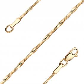 Золотая цепь плетение Снейк (Тонда) Красносельский ювелир ТОК-045-Ц ТОК-045-Ц фото