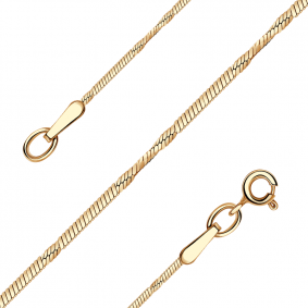 Золотая цепь плетение Снейк (Тонда) Красносельский ювелир ТОФ-035-Ц ТОФ-035-Ц фото