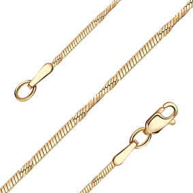 Золотая цепь плетение Снейк (Тонда) Красносельский ювелир ТОФ-045-Ц ТОФ-045-Ц фото