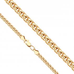 Золотая цепь плетение Бисмарк Karatov ЦГР10510120 ЦГР10510120 фото