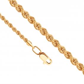 Золотая цепь плетение Кордовая Karatov ЦПКД40110040 ЦПКД40110040 фото