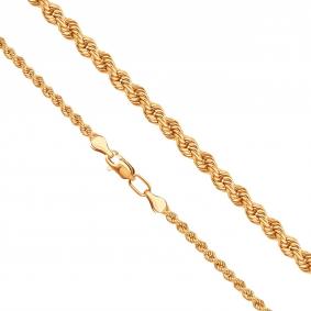 Золотая цепь плетение Кордовая Karatov ЦПКД40110050 ЦПКД40110050 фото