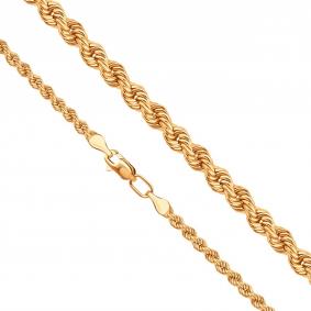 Золотая цепь плетение Кордовая Karatov ЦПКД40110060 ЦПКД40110060 фото