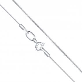 Цепь плетение Снейк (Тонда) из белого золота Karatov ЦПН11130025 ЦПН11130025 фото