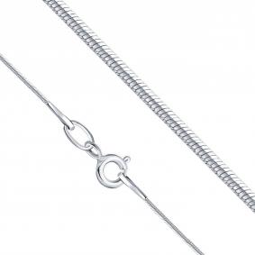 Цепь плетение Снейк (Тонда) из белого золота Karatov ЦПН21130025 ЦПН21130025 фото