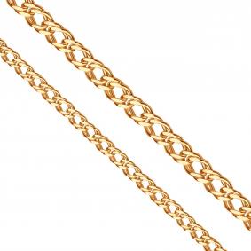 Золотая цепь плетение Двойной Ромб Karatov ЦРМ20516060 ЦРМ20516060 фото