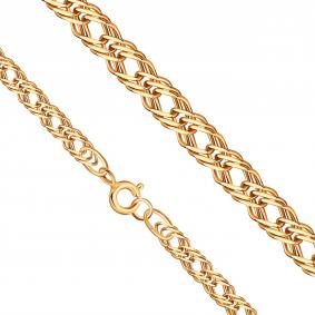 Золотая цепь плетение Тройной ромб Karatov ЦРМ30512040 ЦРМ30512040 фото