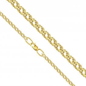 Цепь плетение Тройной ромб из лимонного золота Karatov ЦРМ30592035 ЦРМ30592035 фото