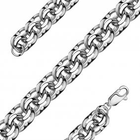Серебряная цепь плетение Бисмарк NOVIKOV Црод016 Црод016 фото