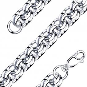Серебряная цепь плетение Бисмарк NOVIKOV Црод090 Црод090 фото