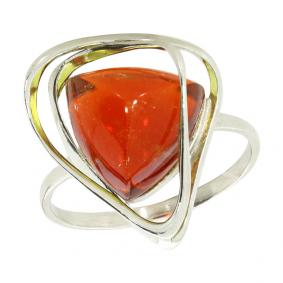 Серебряное кольцо Янтарная волна Я820266-кр с янтарём Я820266-кр фото