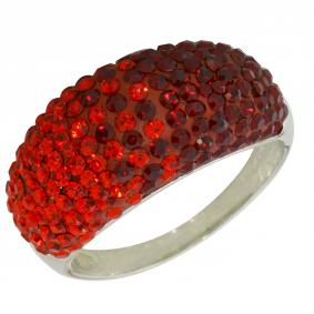 Серебряное кольцо Янтарная волна Я820679-акр с ювелирным кристаллом Я820679-акр фото