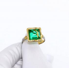 Кольцо из лимонного серебра Янтарная волна Я820857пк-з с янтарём Я820857пк-з фото