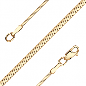 Золотая цепь плетение Снейк (Тонда) Красносельский ювелир ЯС1-045-Ц ЯС1-045-Ц фото