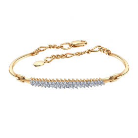 Золотой браслет Александра бр051-62ск с Swarovski бр051-62ск фото