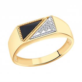 Золотое кольцо Александра к619-20сбк с фианитом к619-20сбк фото