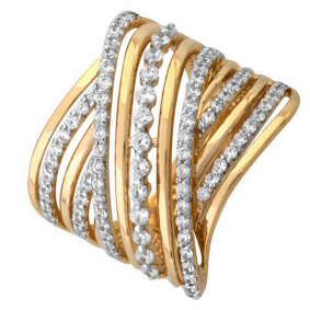 Золотое кольцо Александра к773сл с фианитом к773сл фото