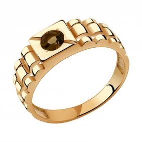 Золотое кольцо Александра к809-4ск с раухтопазом к809-4ск фото
