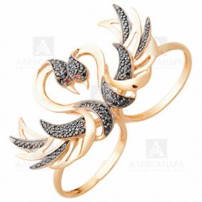 Золотое кольцо Александра к866-20ск-кч с фианитом к866-20ск-кч фото