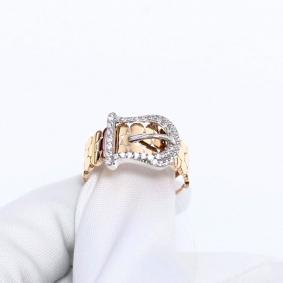 Золотое кольцо Александра к943сбк с фианитом к943сбк фото