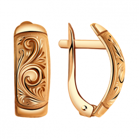 Золотые серьги Александра кл097аск кл097аск фото