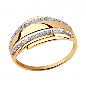 Золотое кольцо Александра кл1154ск с фианитом кл1154ск фото