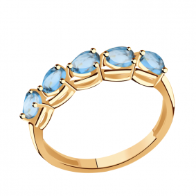 Золотое кольцо Александра кл1268-28ск с Лондон топазом кл1268-28ск фото