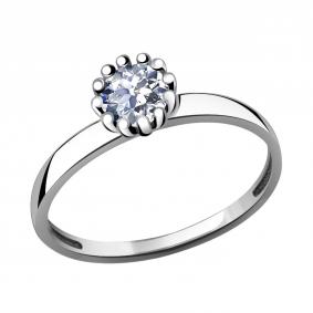 Кольцо из белого золота Александра кл1742-62сб с Swarovski кл1742-62сб фото