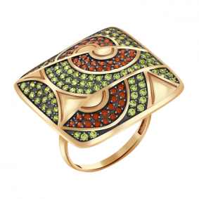 Золотое кольцо Александра кл1868-20ск с фианитом кл1868-20ск фото