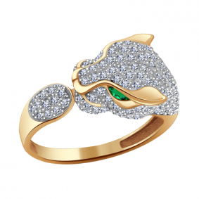 Золотое кольцо Александра кл1930ск-з с фианитом кл1930ск-з фото