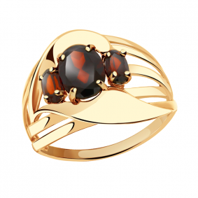 Золотое кольцо Александра кл2089-2ск с гранатом кл2089-2ск фото