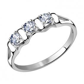 Кольцо из белого золота Александра кл2120-62сб с Swarovski кл2120-62сб фото