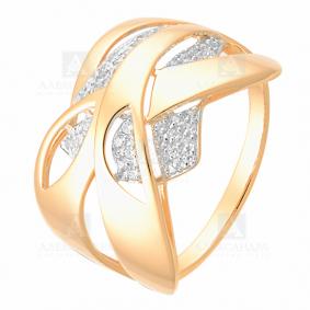 Золотое кольцо Александра кл2147ск с фианитом кл2147ск фото