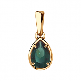 Золотая подвеска Александра кл2238б-26ск с турмалином кл2238б-26ск фото