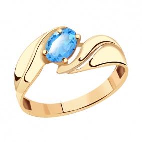 Золотое кольцо Александра кл2264-78ск с топазом кл2264-78ск фото