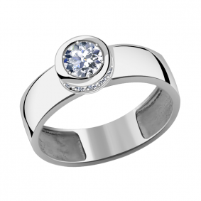 Кольцо из белого золота Александра кл2294-62сб с Swarovski кл2294-62сб фото