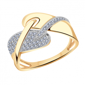 Золотое кольцо Александра кл2337ск-1 с фианитом кл2337ск-1 фото