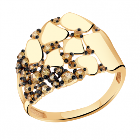 Золотое кольцо Александра кл2363-20ск-ж с фианитом кл2363-20ск-ж фото