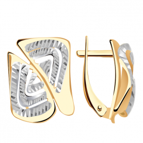 Золотые серьги Александра кл2388асбк-1 кл2388асбк-1 фото