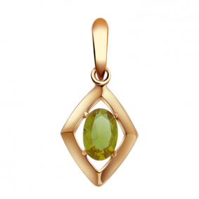 Золотая подвеска Александра кл2390б-48ск с султанитом кл2390б-48ск фото