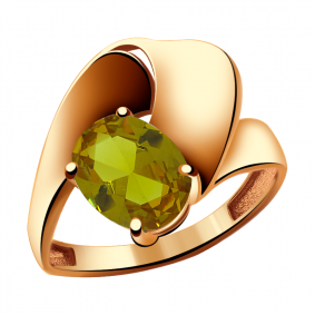 Золотое кольцо Александра кл2397-48ск с султанитом кл2397-48ск фото