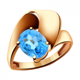 Золотое кольцо Александра кл2397-78ск с топазом кл2397-78ск фото