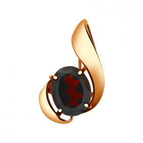 Золотая подвеска Александра кл2429б-2ск с гранатом кл2429б-2ск фото