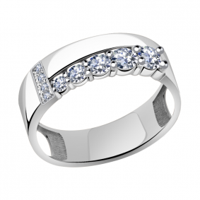Кольцо из белого золота Александра кл2580-62сб с Swarovski кл2580-62сб фото