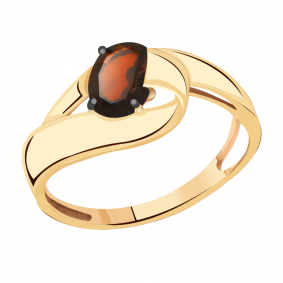 Золотое кольцо Александра кл2611-2ск с гранатом кл2611-2ск фото