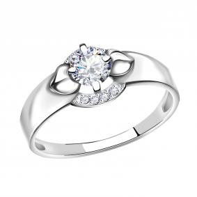 Кольцо из белого золота Александра кл2644-62сб с Swarovski кл2644-62сб фото